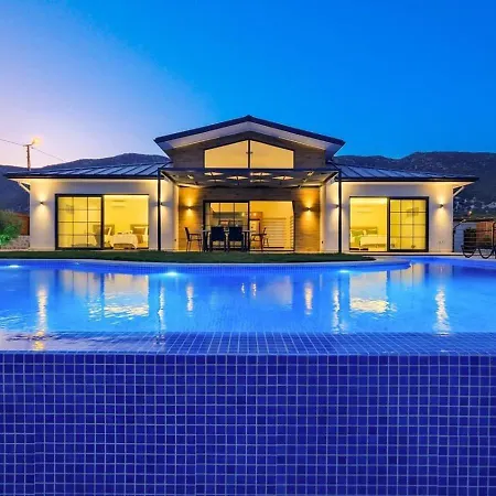 Saribelen 3 Bedroom Secluded With Private Pool Hot Tub Villa Kalkan