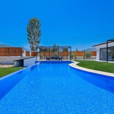 Saribelen 3 Bedroom Secluded With Private Pool Hot Tub Villa Kalkan