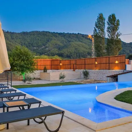 Saribelen 3 Bedroom Secluded With Private Pool Hot Tub Villa Kalkan